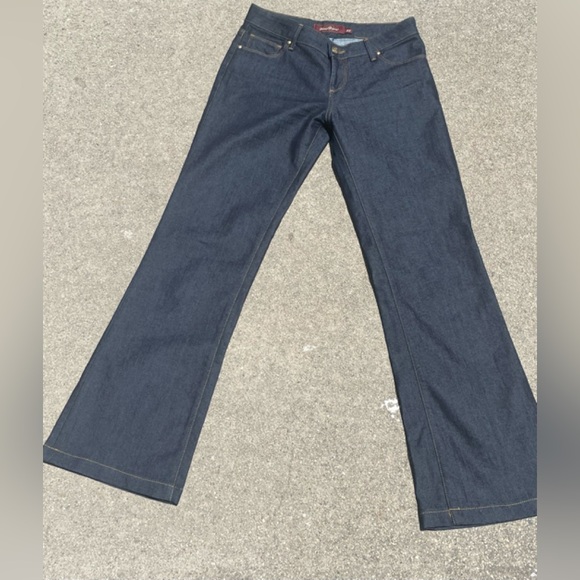 RAVEN DENIM DARK WASH BOOTCUT BLUE WOMENS JEANS SIZE 29 POCKETS BELT LOOPS - Picture 3 of 7